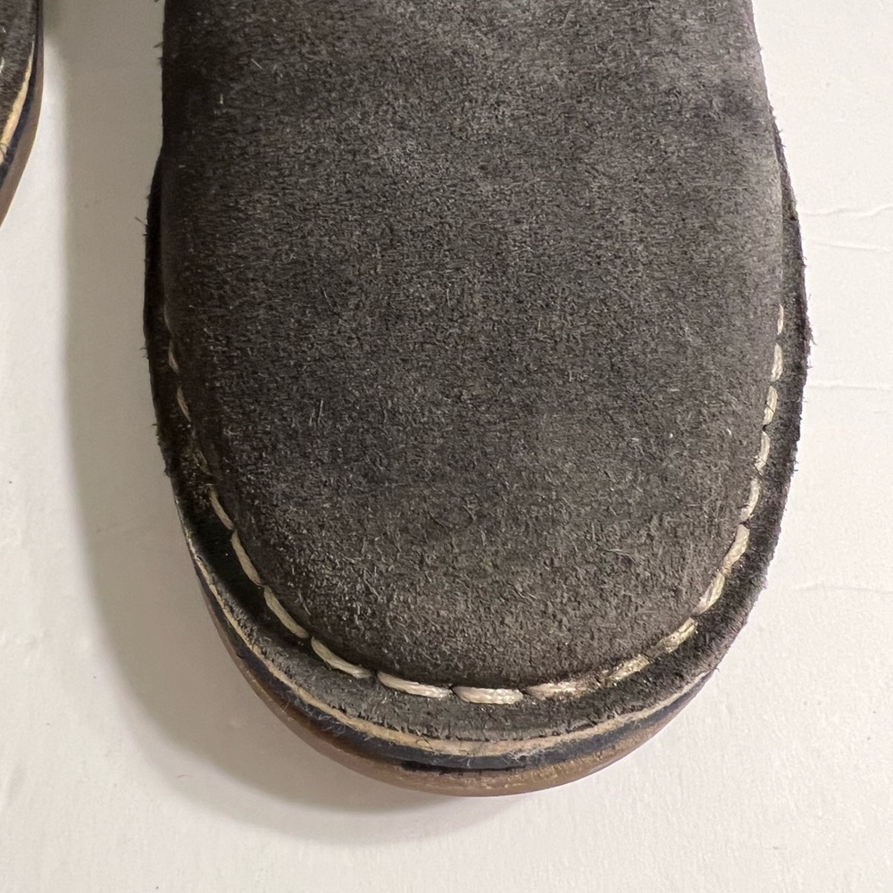 Mens Kenneth Cole Reaction Leather Ankle Shoes Boots Gray Suede Desert Sun 9.5 - Picture 4 of 6